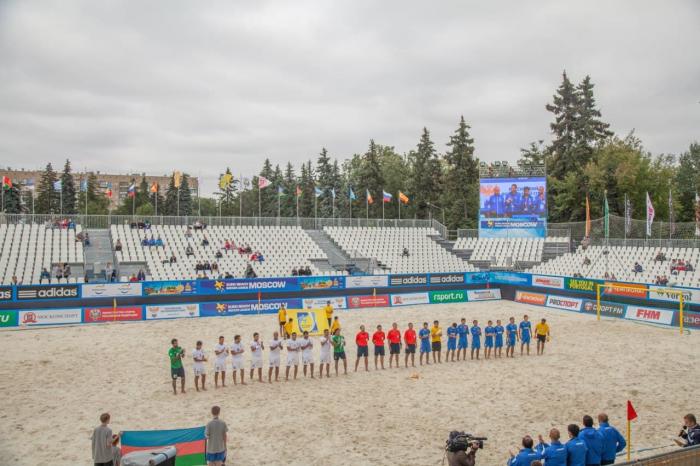 В Москве прошел этап Евролиги по пляжному футболу